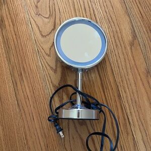 Silver LED Vanity Mirror